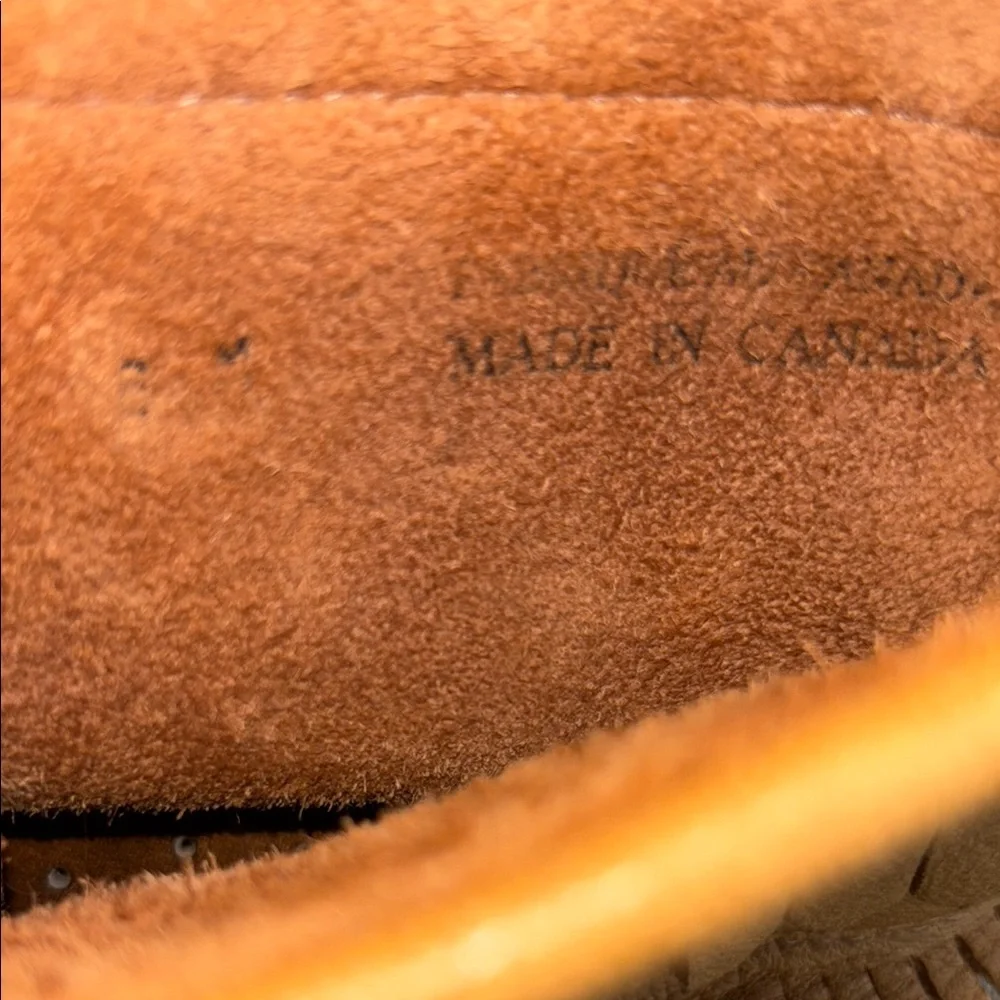 SoftMoc Women's Tan Moccasins with Fringe Detail Sz 6.5-7 - Picture 7 of 10